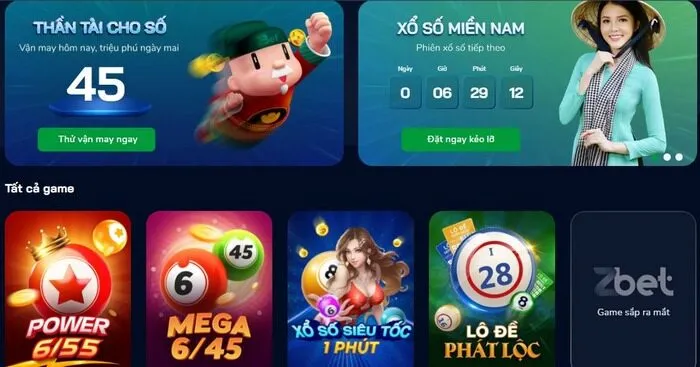 ZBET cung cấp đa dạng thể thức xổ số lô đề online